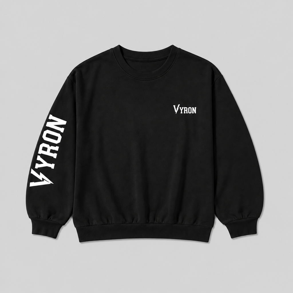 Remera Vyron Mangas largas black