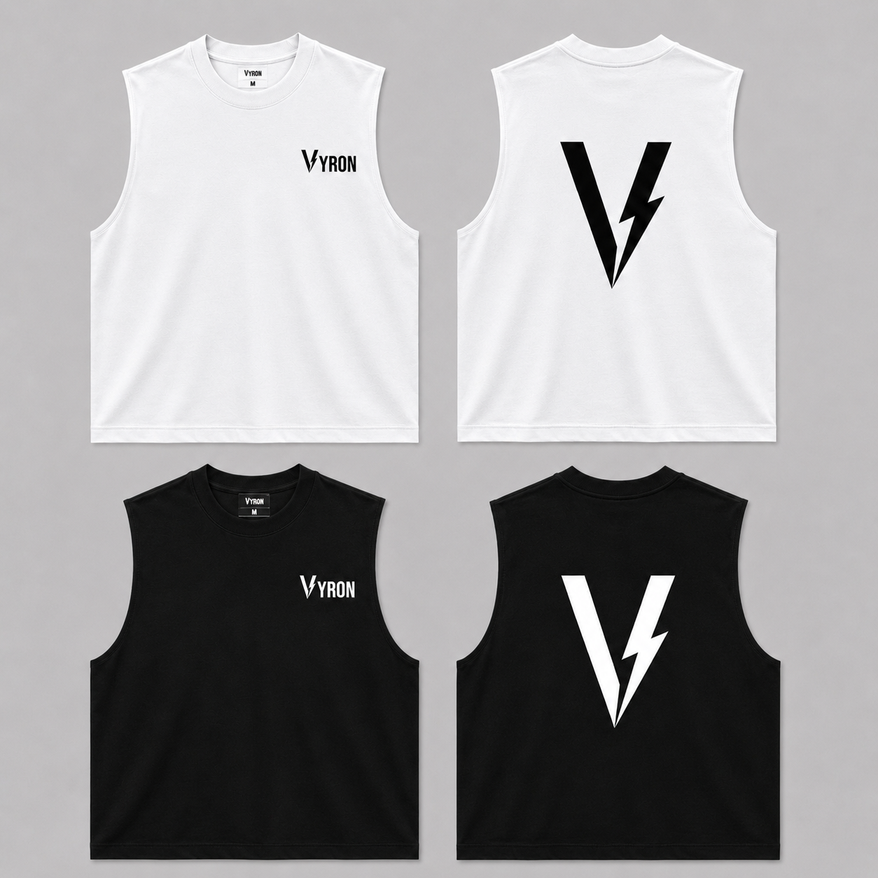 2x1 Musculosa Vyron - Big logo black