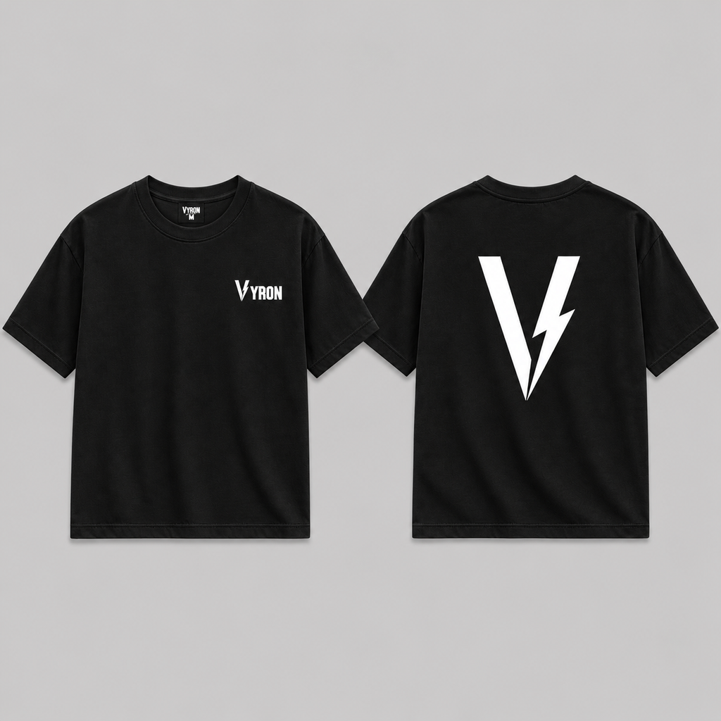 Remera Oversize - Big logo negro