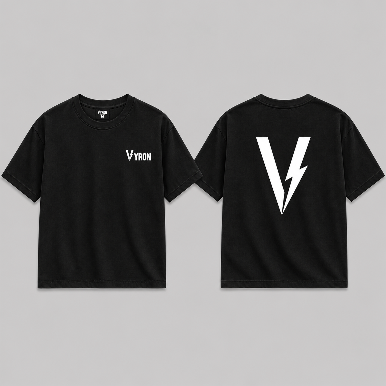 Remera Oversize - Big logo negro