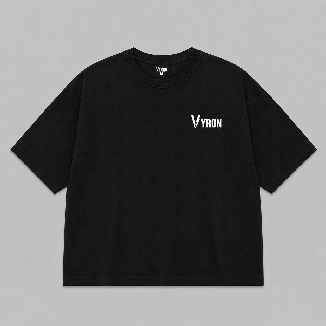 Remera Oversize - Big logo negro