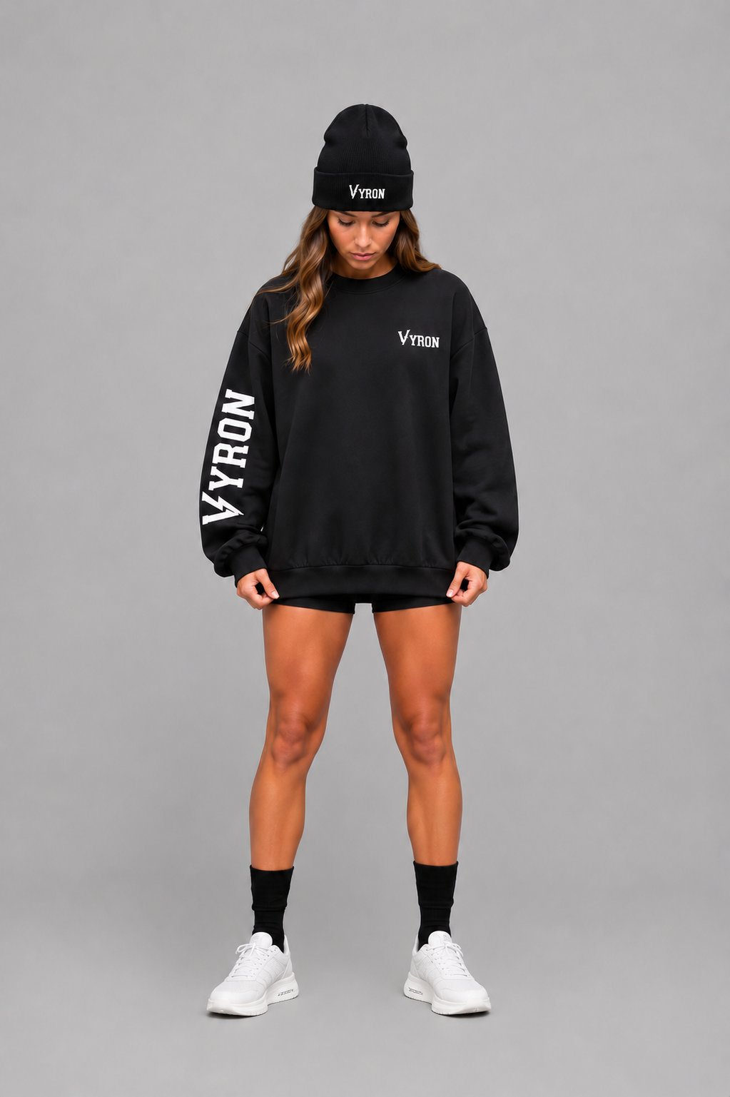 Remera Vyron Mangas largas black