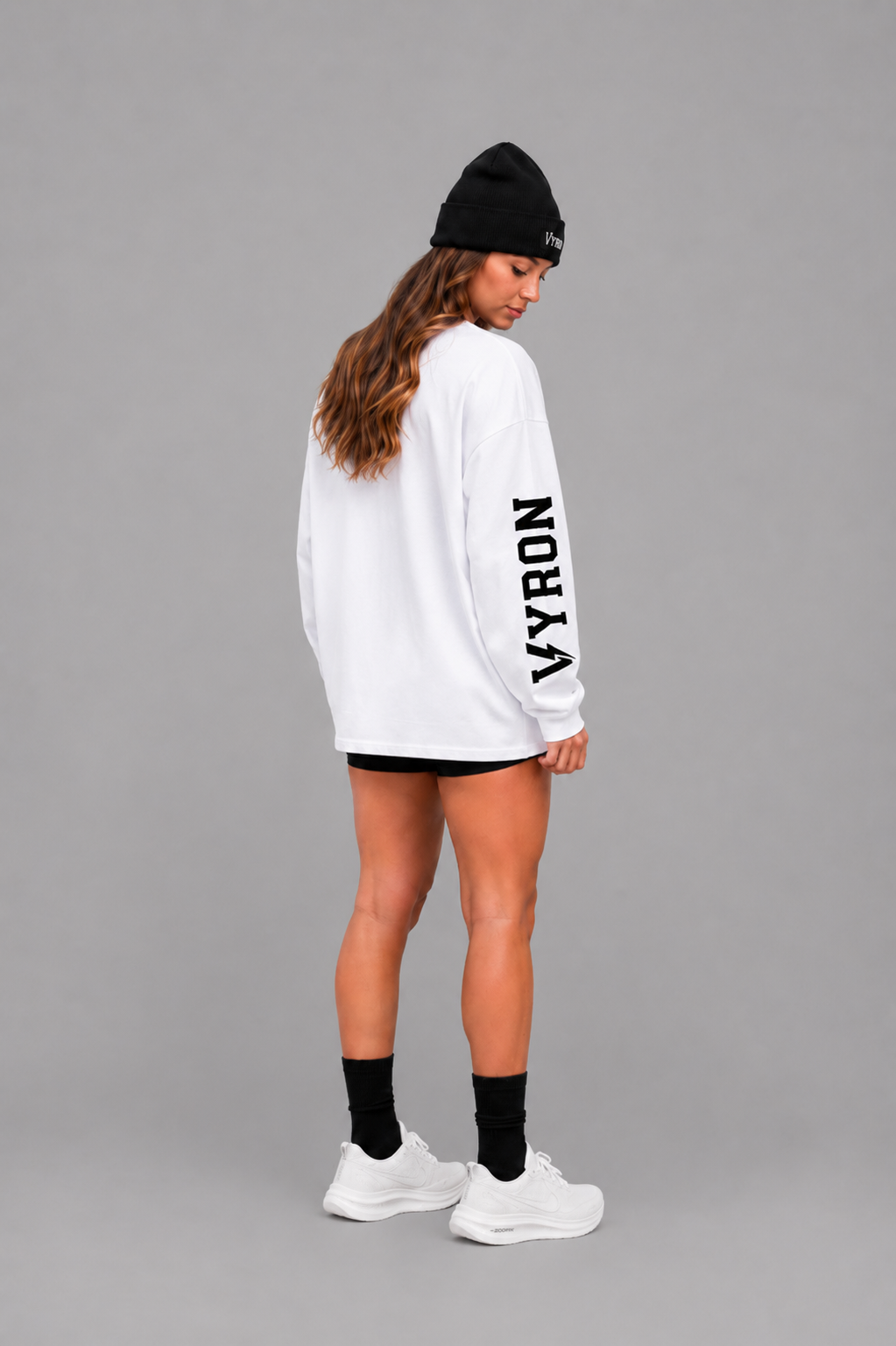Remera Vyron Mangas largas blanca