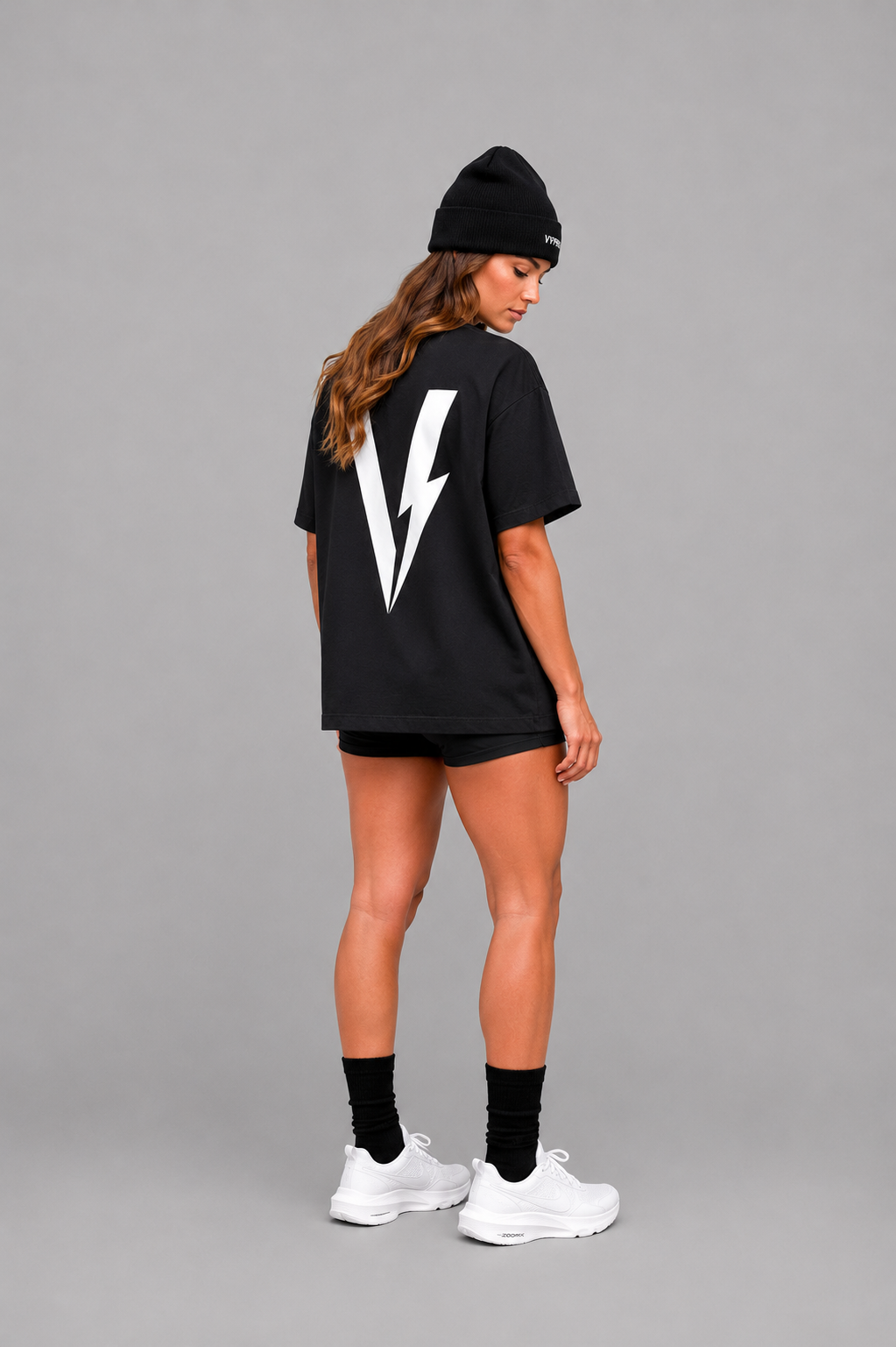 Remera Oversize - Big logo negro
