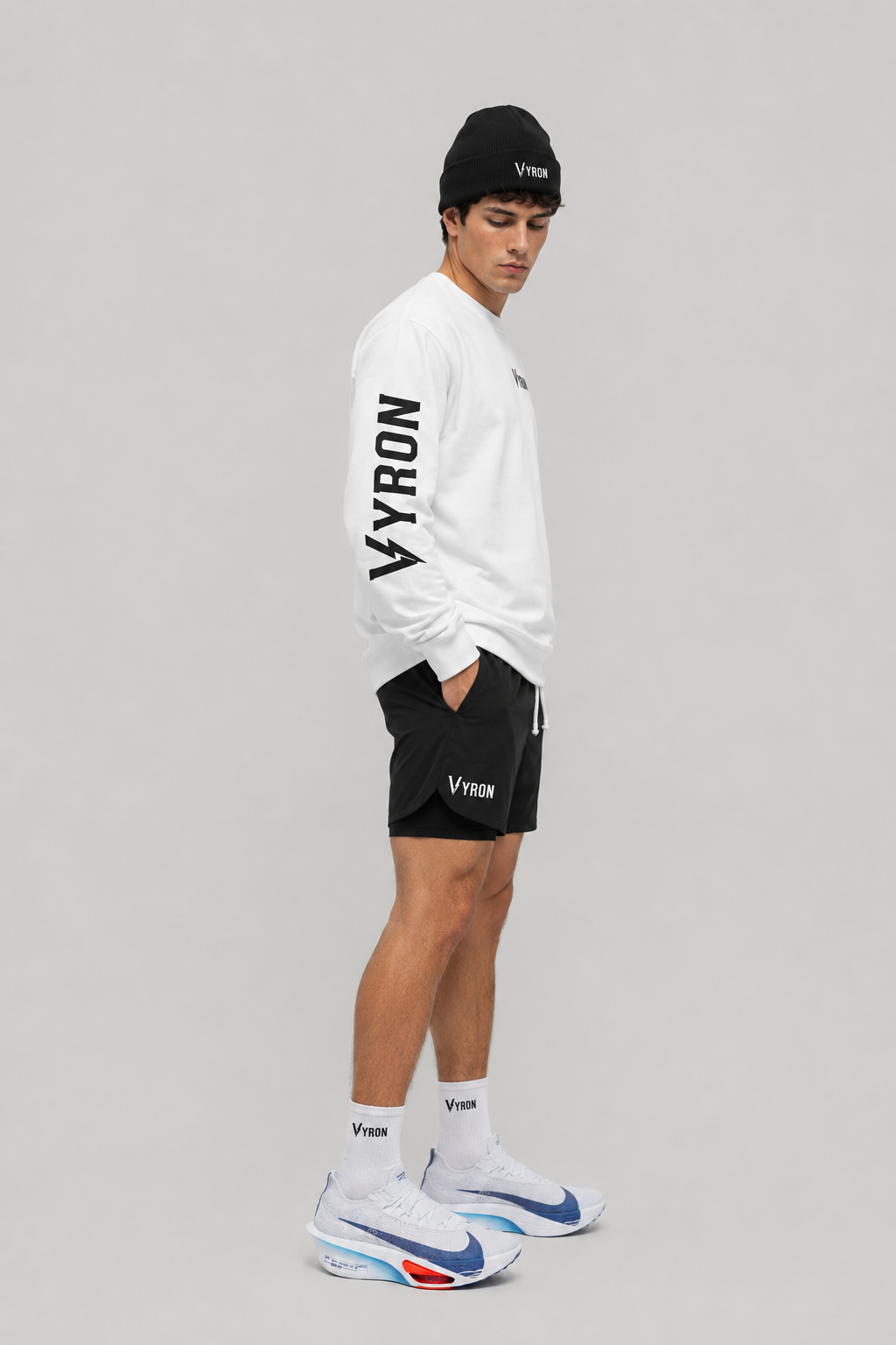 Remera Vyron Mangas largas blanca