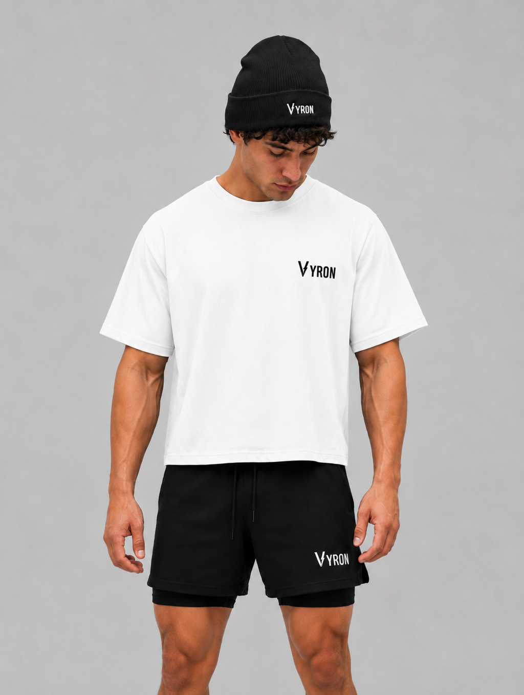 Remera Boxy Fit - Big logo white