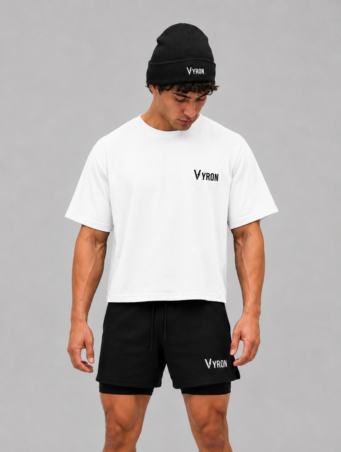 Remera Boxy Fit - Big logo white
