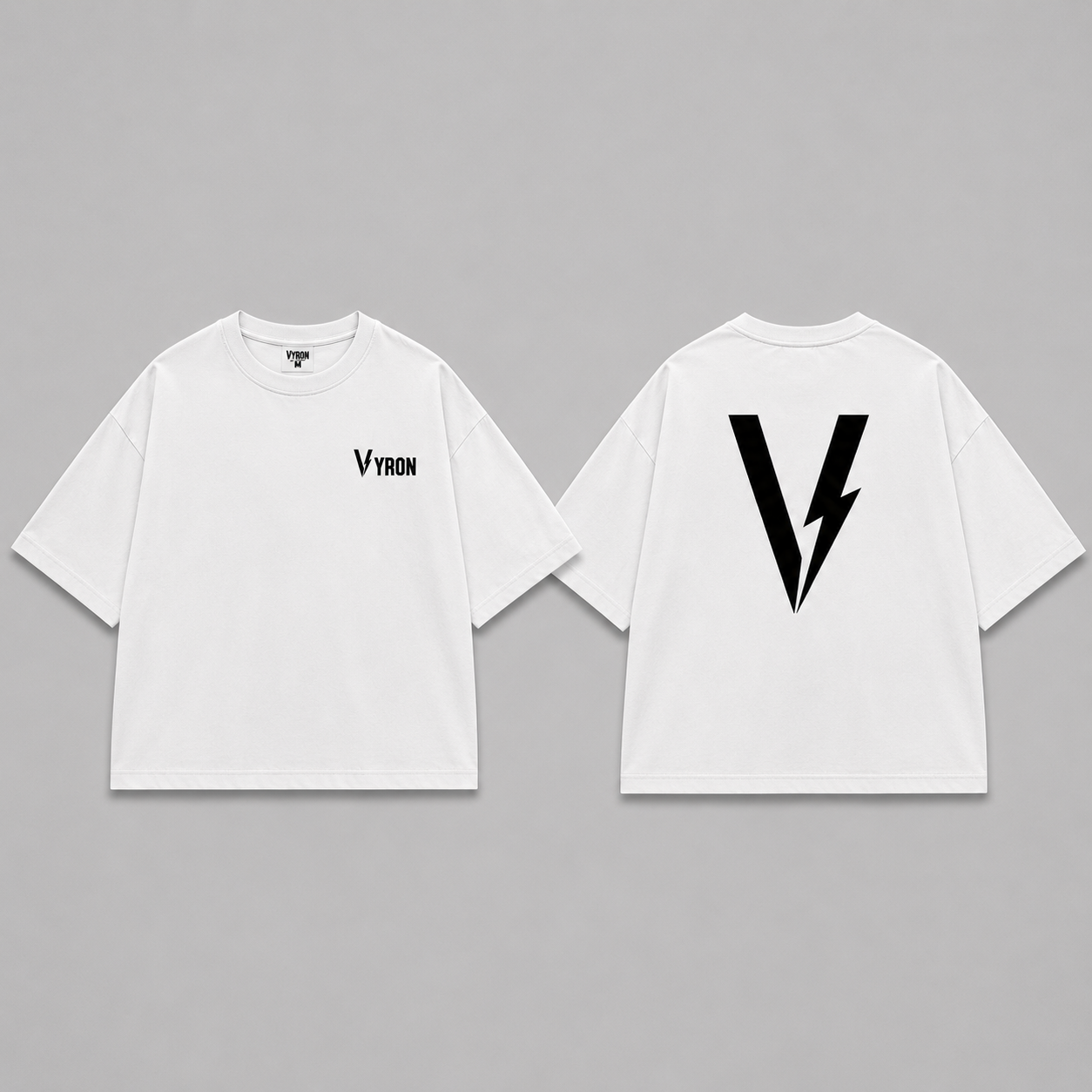 Remera Boxy Fit - Big logo white