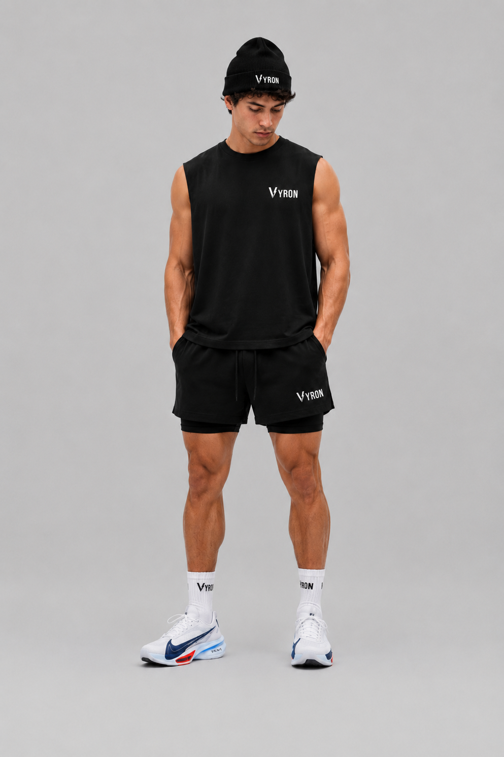 Musculosa Vyron - Big logo black