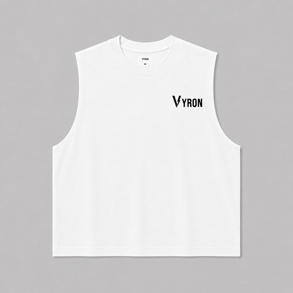 Musculosa Vyron - Big logo white