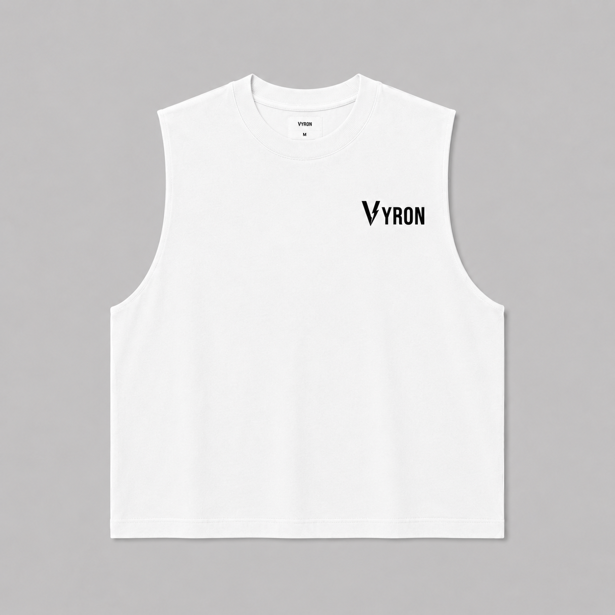 Musculosa Vyron - Big logo white