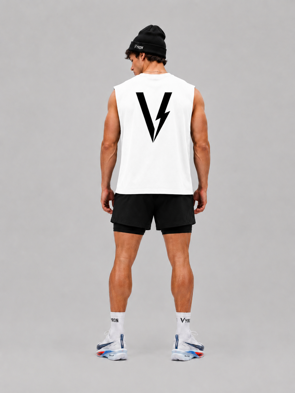 Musculosa Vyron - Big logo white