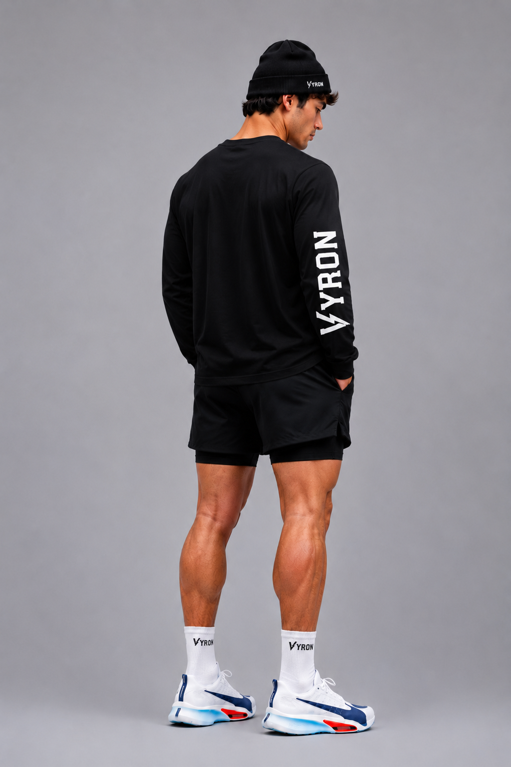 Remera Vyron Mangas largas black