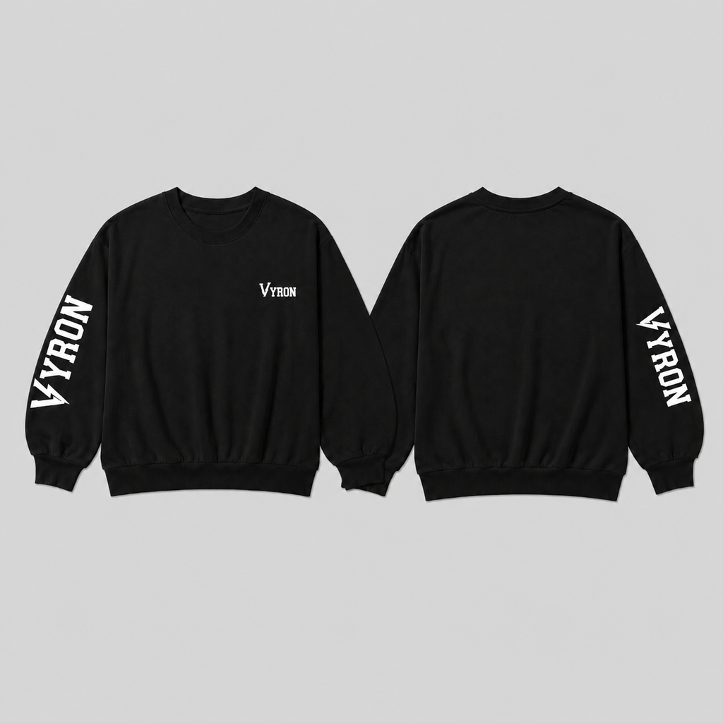 Remera Vyron Mangas largas black