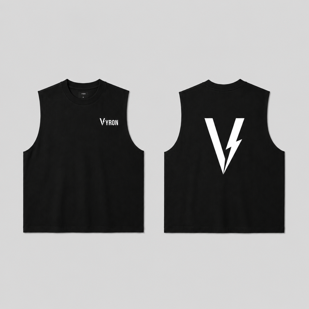 Musculosa Vyron - Big logo black