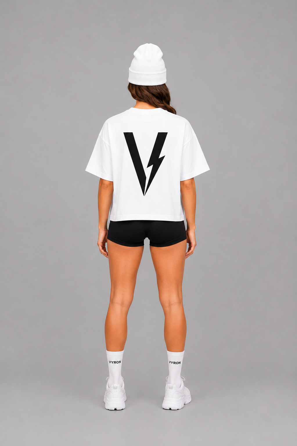 Remera Boxy Fit - Big logo white