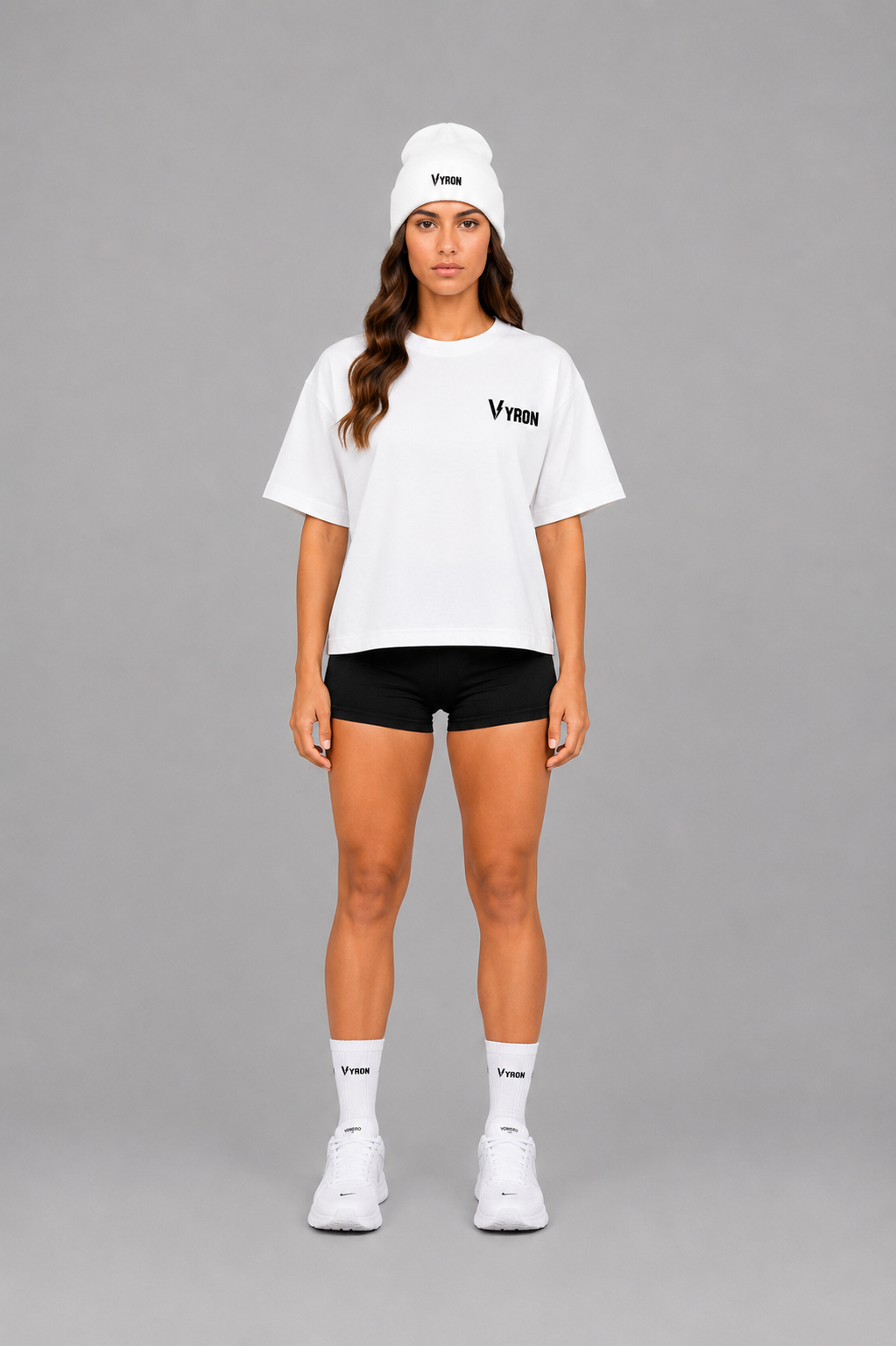 Remera Boxy Fit - Big logo white